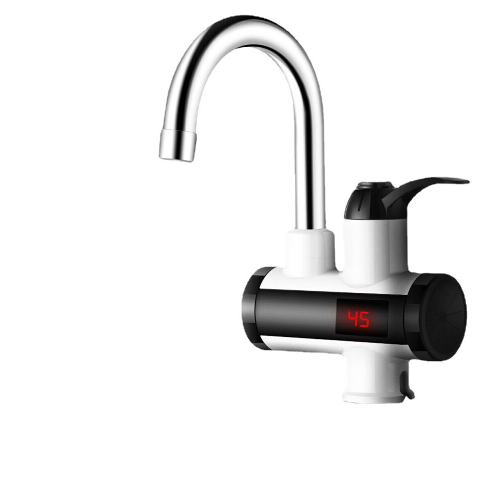 3000W Instant Electric Heating Faucet Cold&Hot Mixer Temperature Digital Display Bathroom Kitchen Single Handle Water Tap 3654659417893