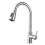 (Black) Stainless Steel Kitchen Sink Faucet with Pull Out Sprayer High-Arc Single Handle 9