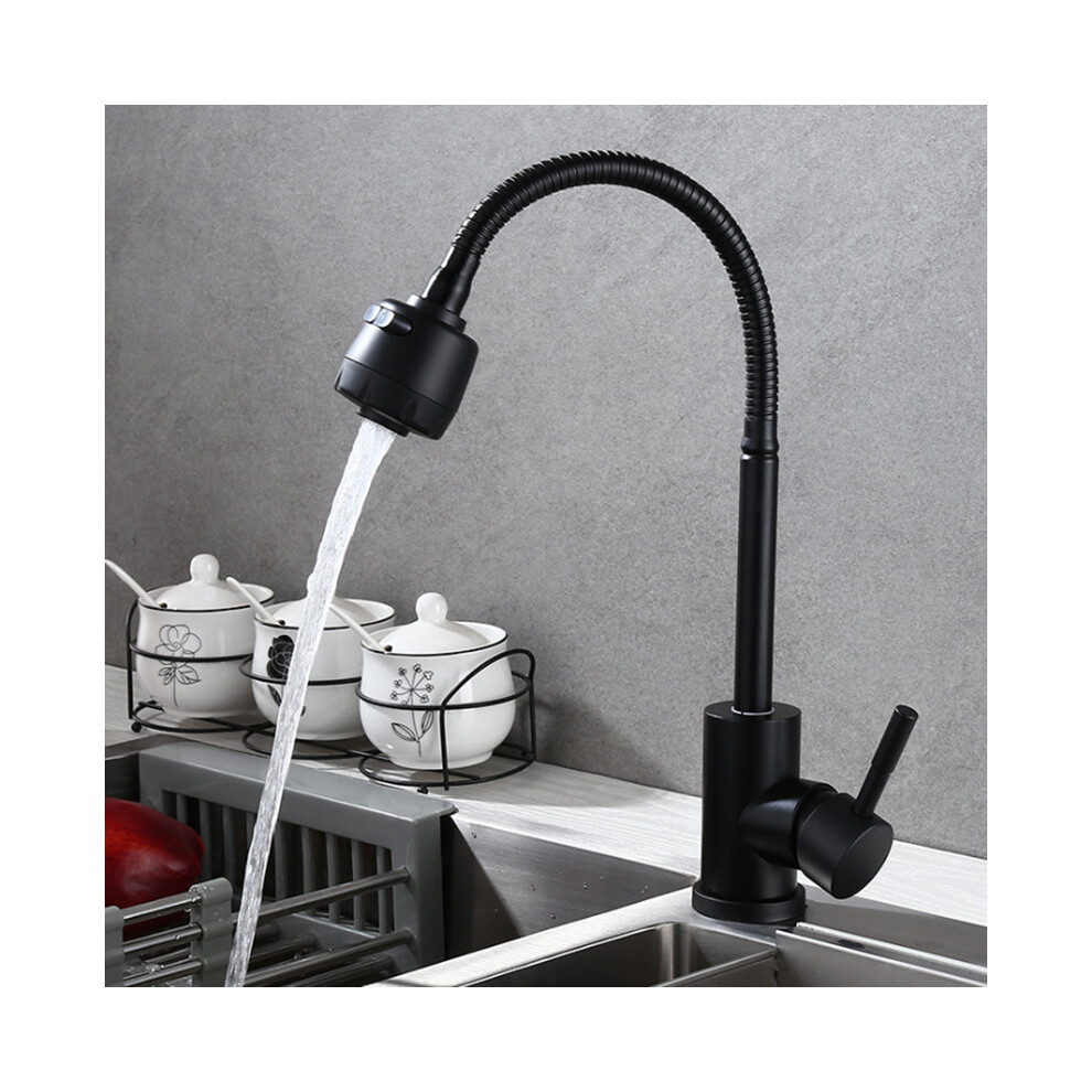 (Type B) 5 Type Brass Kitchen Sink Faucet Single Handle Cold Water Tap Wall Mount/Deck Mount 360 Rotate Flexible Spout