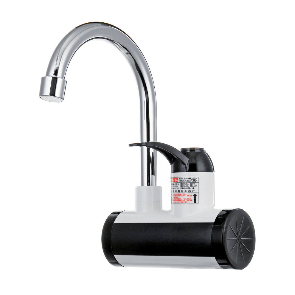 (Lateral Inflow) 3000W Instant Electric Faucet Under Inflow/Lateral Inflow Kitchen Hot Water Heater Tap 3654659456076