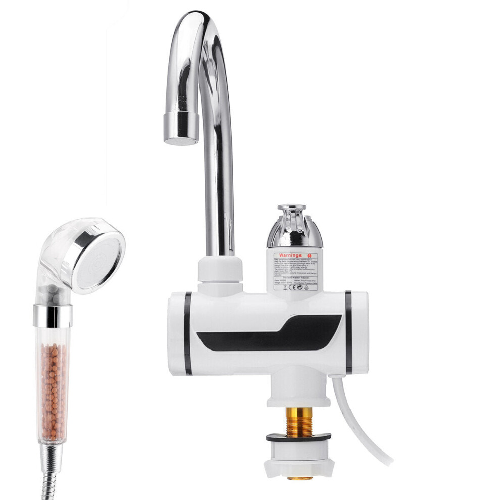 Greenzech Digital Electric Faucet Tap Hot/Cold Water Heater Fast Instant Bathroom Heating