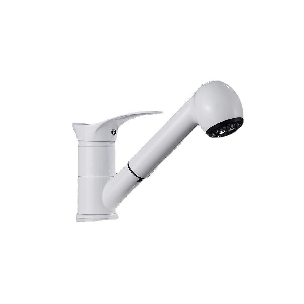 Pull Out Kitchen Faucet Water-Saving Polished Basin Mixer Brass Hot And Cold Tap 3654659428875