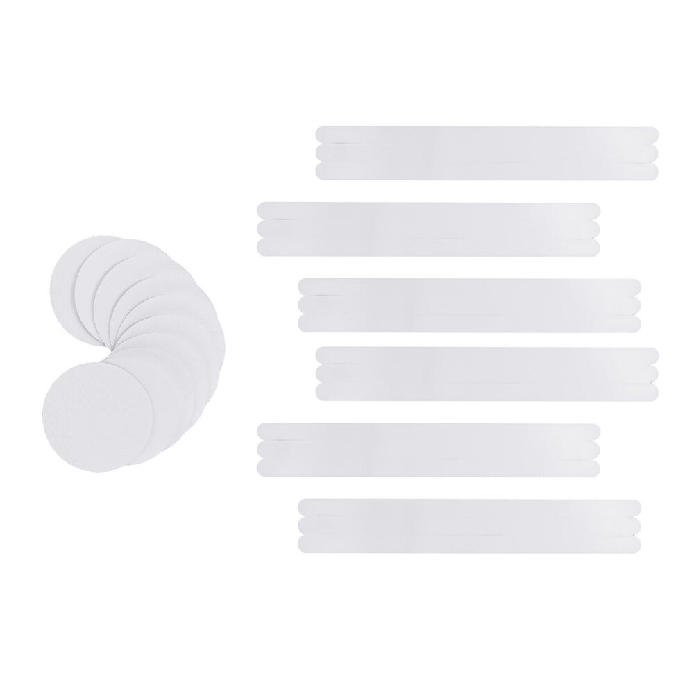 (10*10CM) Anti Skid Non Slip Strip Stickers White Safety Tape Bathroom Shower Floor Decorations