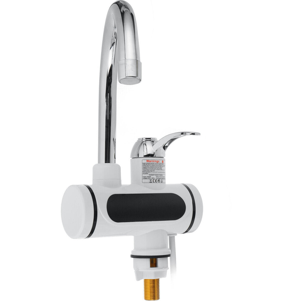 (Eu Plug) 3000W Heating Faucet Instant Type Three-Second Kitchen Hot And Cold 3654659417862