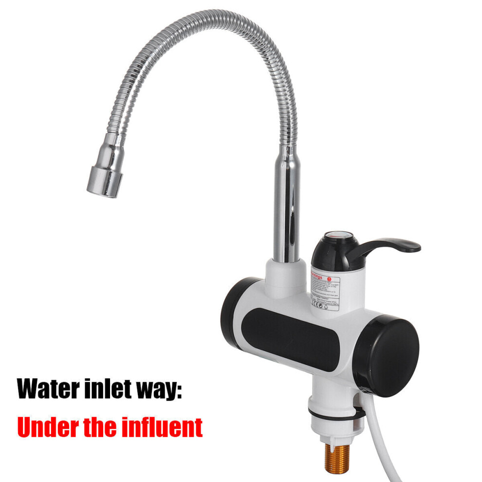 (Under the influent) 3000W Electric Faucet Tap Instant Hot Water Digital Heater Home Bathroom Kitchen