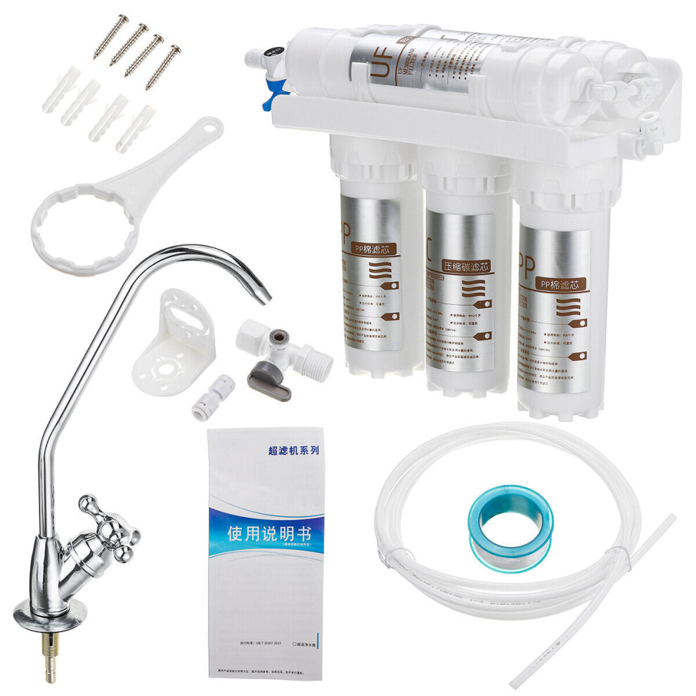 (A) Drinking Water Tap Filter Kit Ultrafiltration System Home Kitchen Purifier