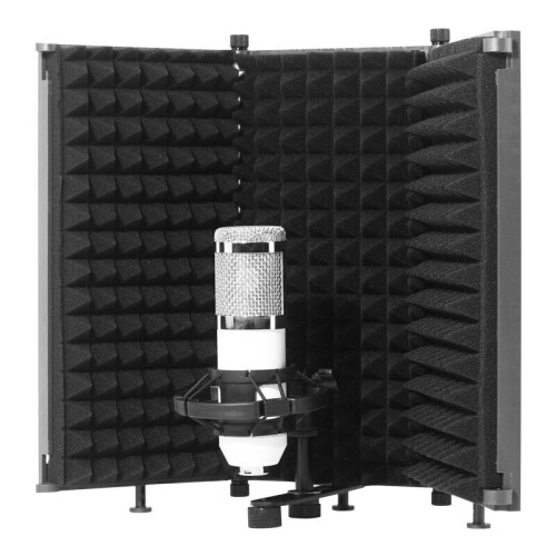 Foldable Microphone Acoustic Isolation Shield Foams Studio Panel for Recording Live Broadcast 1