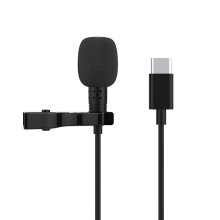 TYPE-C Lavalier USB Microphone Omnidirectional Pointing Condenser for Computer Game Anchor Live K Song Conference
