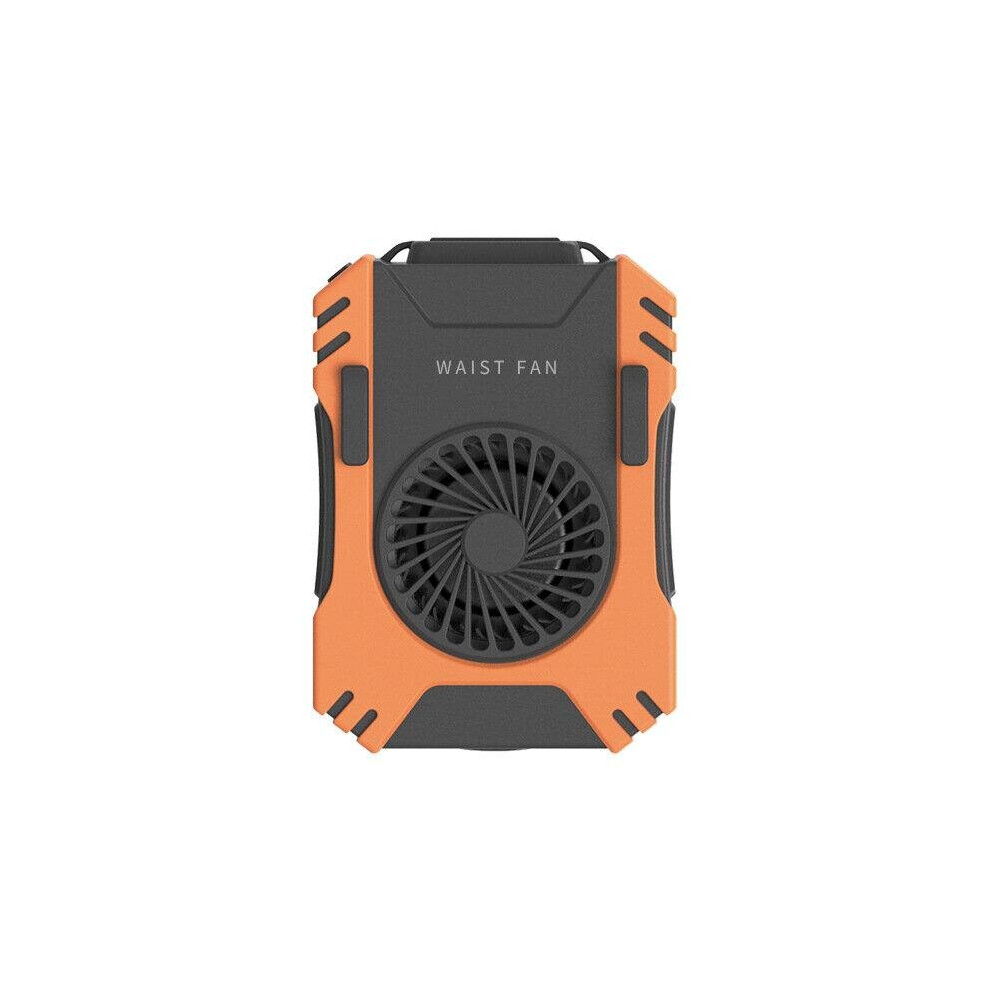 Waist Fan USB Charging Summer Portable Fan Outdoor Emergency Light Multifunction USB Power Bank