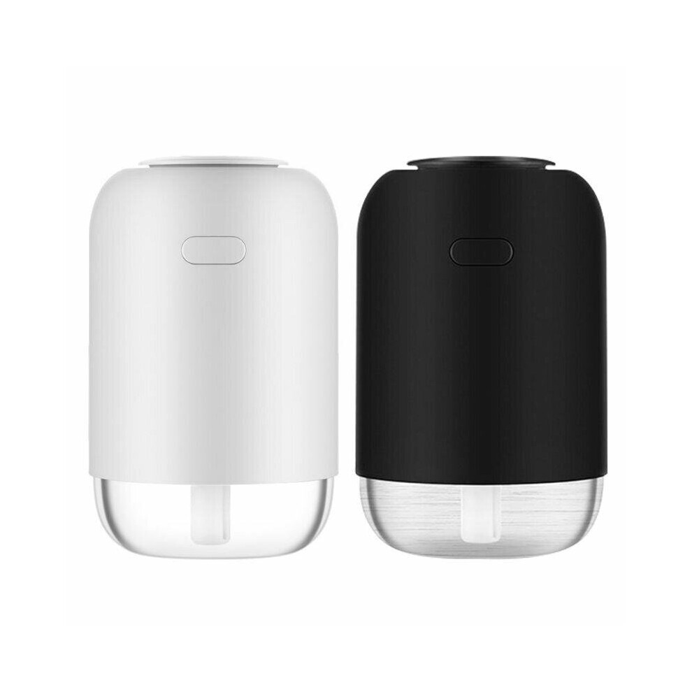 (White) Mini Air Humidifier Purifier 2 Gears Spray Small USB Night Light Aroma Diffuser Low Noise for Car Home