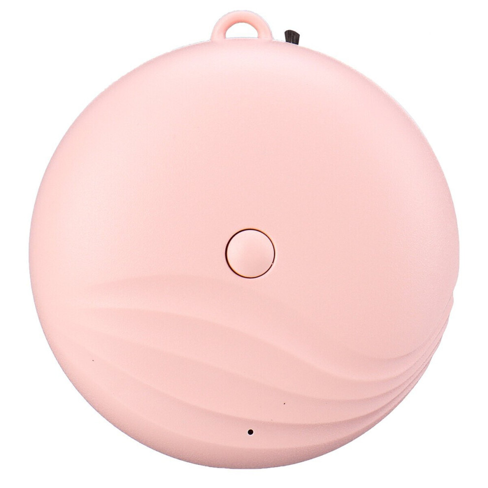 (Pink) Wearable Necklace Air Purifier Mini Portable Noise Low Negative Ion Generator