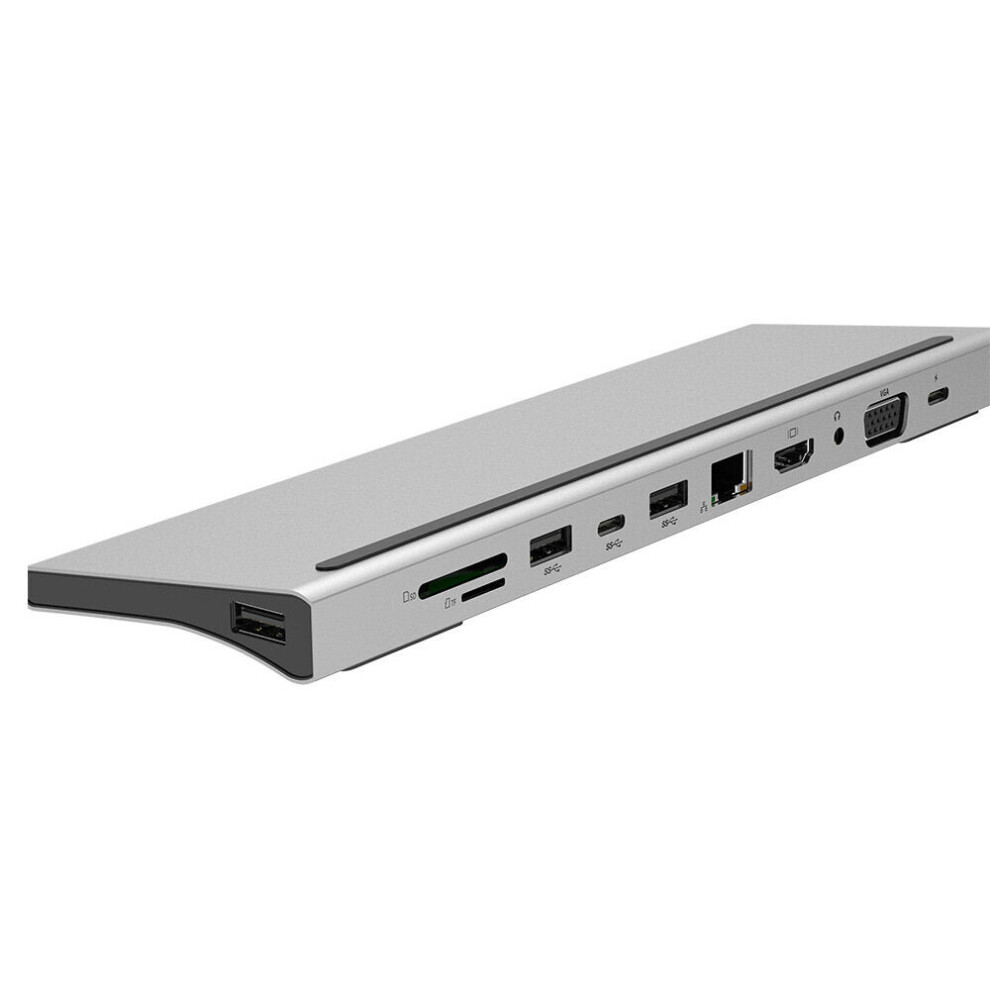 11-in-1 USB-C Hub Adapter with 3 USB 3.0