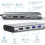 11 In 1 Triple Display USB-C Hub Docking Station Adapter 3