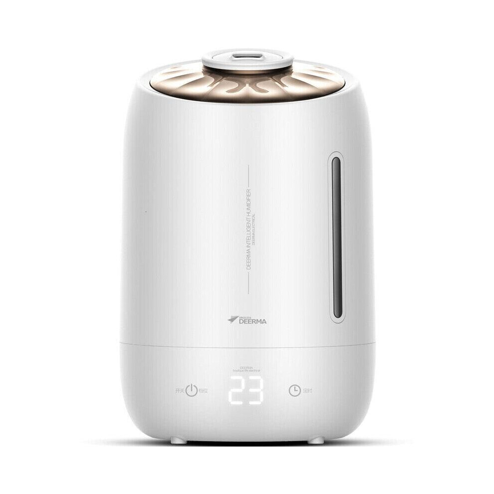 (DEM-F630) Ultrasonic Humidifier 5L Three Gear Touch Temperature Intelligent Constant Humidity Mist Maker Timing Function Low Noise