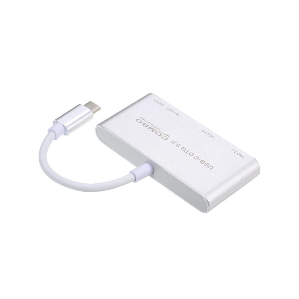 (Gold) 5 In 1 Usb 3.1 Type C Sd Tf Card Reader Hub Otg Multi Spliter Adapter For Macbook Pro Air Tablet Laptop Gold 3654659036841