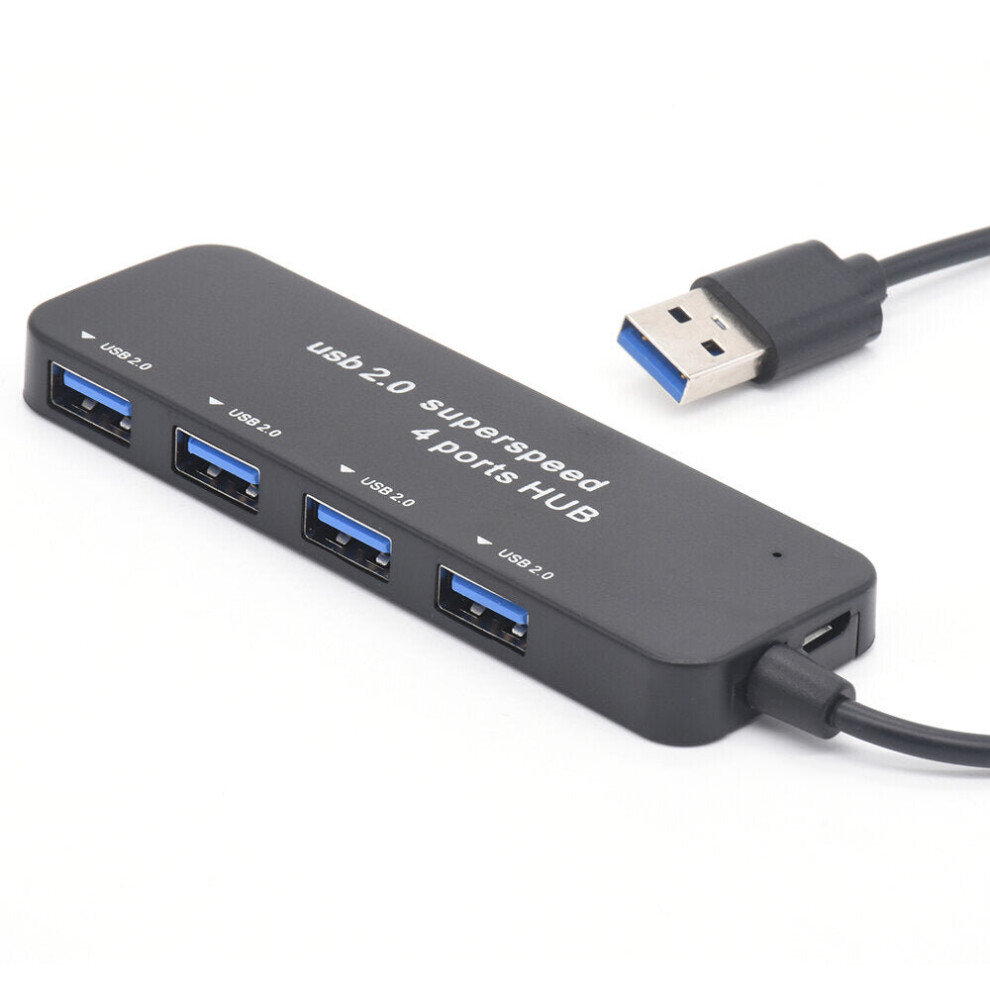 USB Splitter 4 USB 2.0 Hub Adapter Converter For PC Laptop Macbook