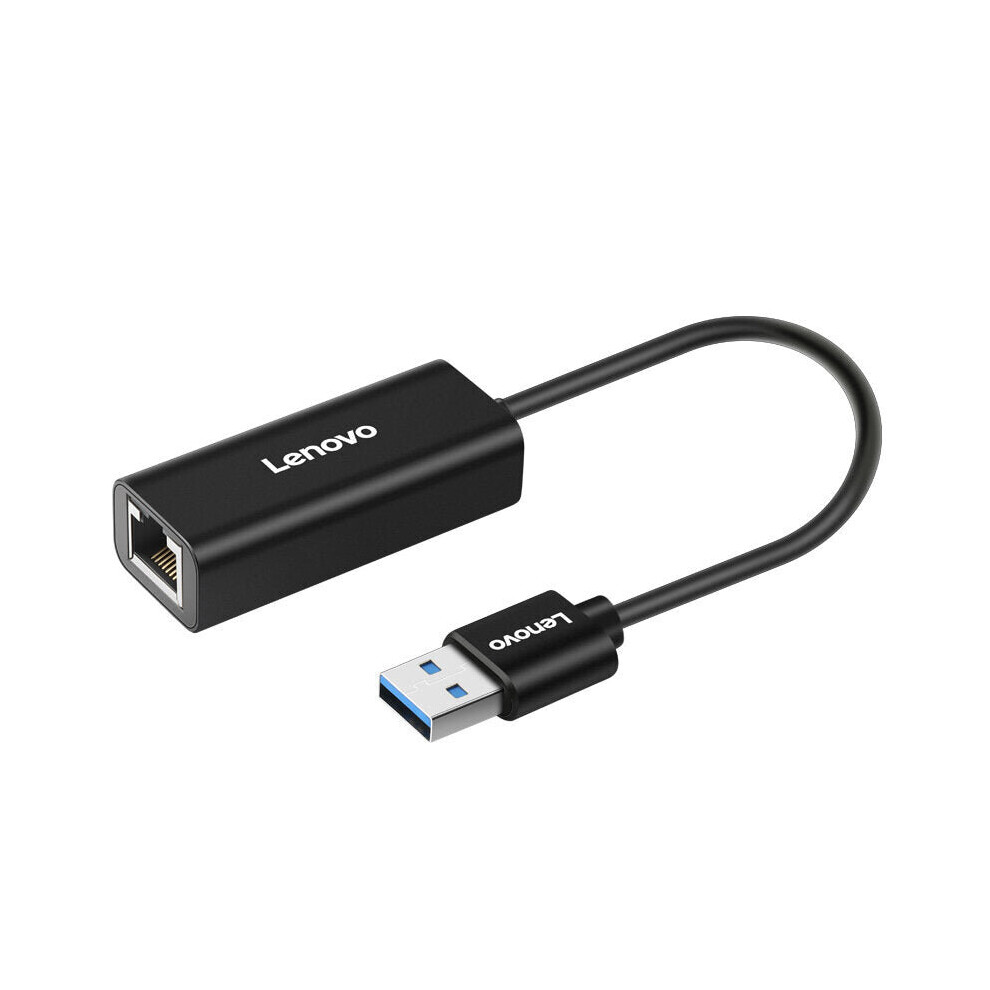 (Black) Adapter USB3.0 to RJ45 Gigabit Ethernet Converter Splitter High Speed OTG for Computer PC Computer Accessories