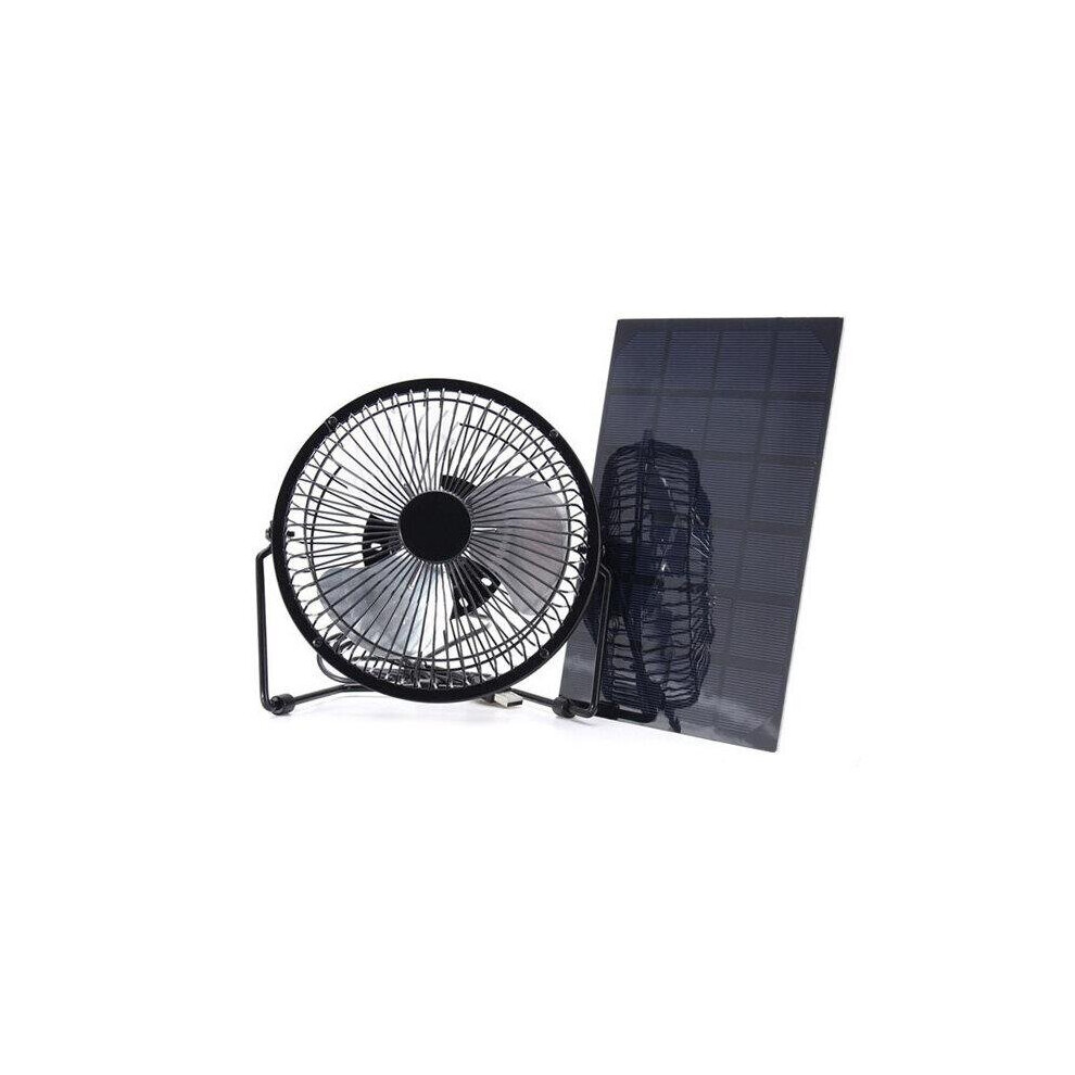 5W 6V Solar Panel Powered 6 Inch Mini Fan Ventilator for Home Outdoor Air Cooling