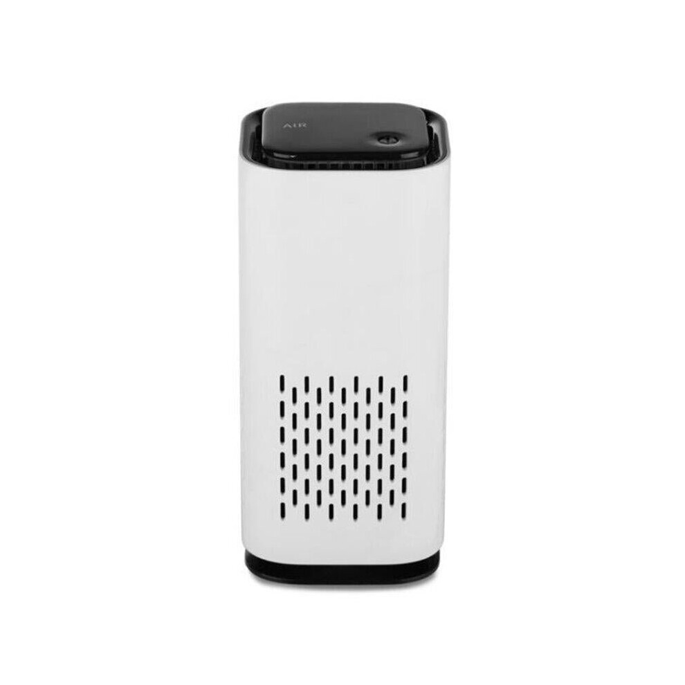 (White) 5V Car Air Purifier Cleaner Negative Ion USB Mini Home Vehicle Air Cleaner Remove Formaldehyde Low Noise