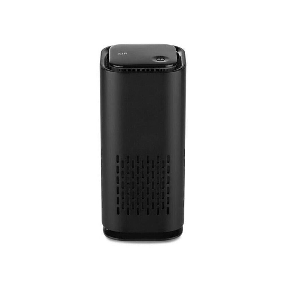 (Black) 5V Car Air Purifier Cleaner Negative Ion USB Mini Home Vehicle Air Cleaner Remove Formaldehyde Low Noise