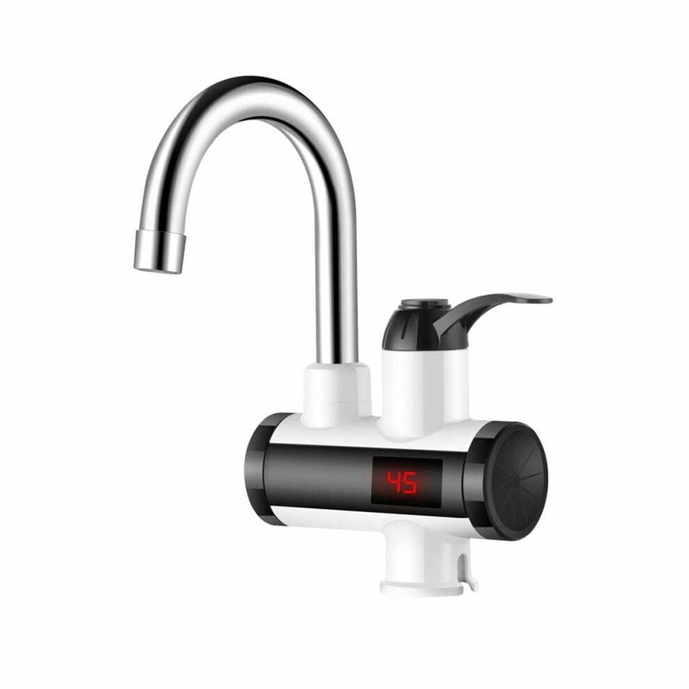 (Under Inflow) 3000W Instant Electric Faucet Under Inflow/Lateral Inflow Kitchen Hot Water Heater Tap 3654659417886