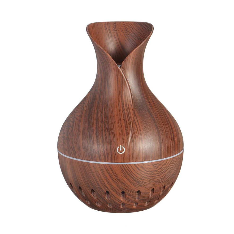 (A) 7 Colors USB Mini Wood Grain Air Purifier Humidifier Aroma Essential Oil Diffuser LED Lights-image-OPC-P8ZZN5W-NEW