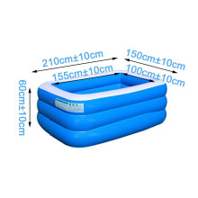 (type2) 1.5/2.1/3.05M 3 Layers Portable Inflatable Swimming Pool Adults Kids Bath Bathtub Foldable Outdoor Indoor Bathroom SPA