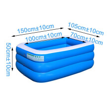 (type3) 1.5/2.1/3.05M 3 Layers Portable Inflatable Swimming Pool Adults Kids Bath Bathtub Foldable Outdoor Indoor Bathroom SPA