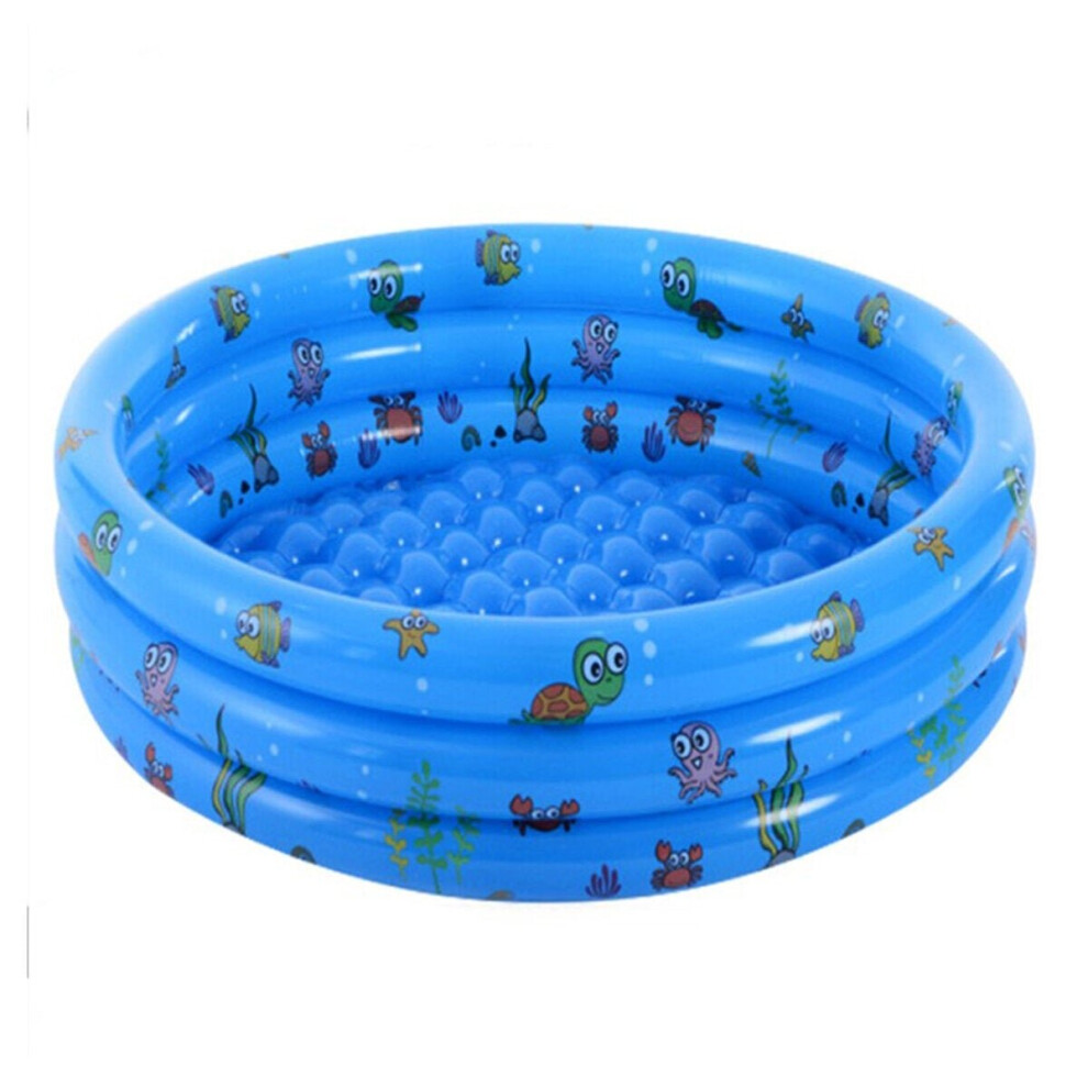 (4#) Inflatable Printing Baby Swimming Pool with Pump Thicken Environmentally Friendly PVC Harmless to Kids