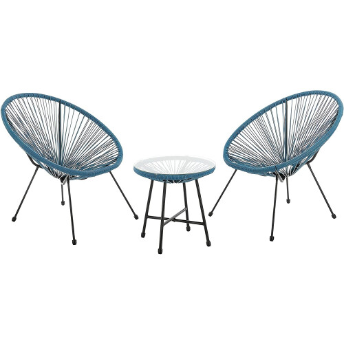 Evre (Teal) EVRE Goa Acapulco Styled Garden Set For Balcony 2