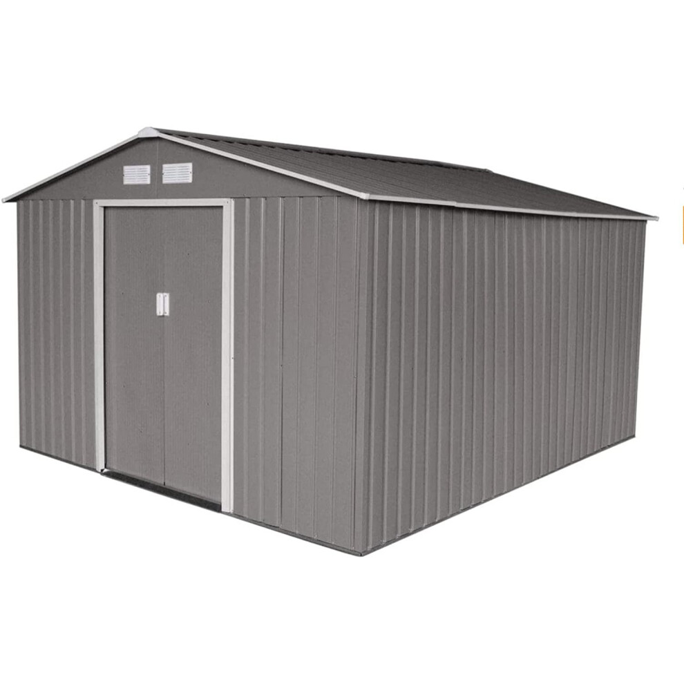 (Warm Grey) EVRE Garden Shed with Weather Resistant Paint