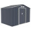 Evre (Dark Grey) EVRE Garden Shed with Weather Resistant Paint 1