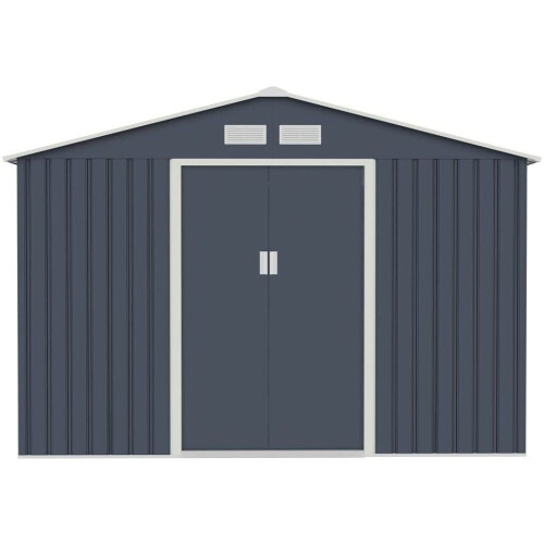 Evre (Dark Grey) EVRE Garden Shed with Weather Resistant Paint 1