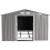 Evre (Warm Grey) EVRE Garden Shed with Weather Resistant Paint 3