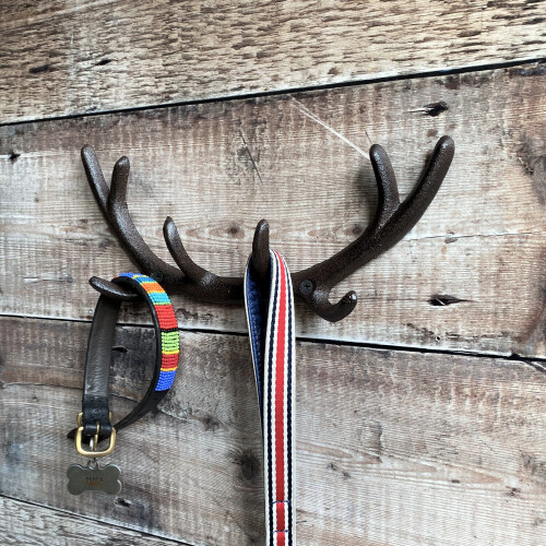 Selections Cast Iron Antler Wall Hook Rack 1