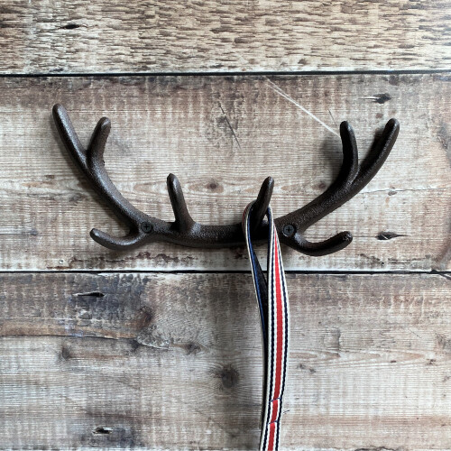 Selections Cast Iron Antler Wall Hook Rack 2