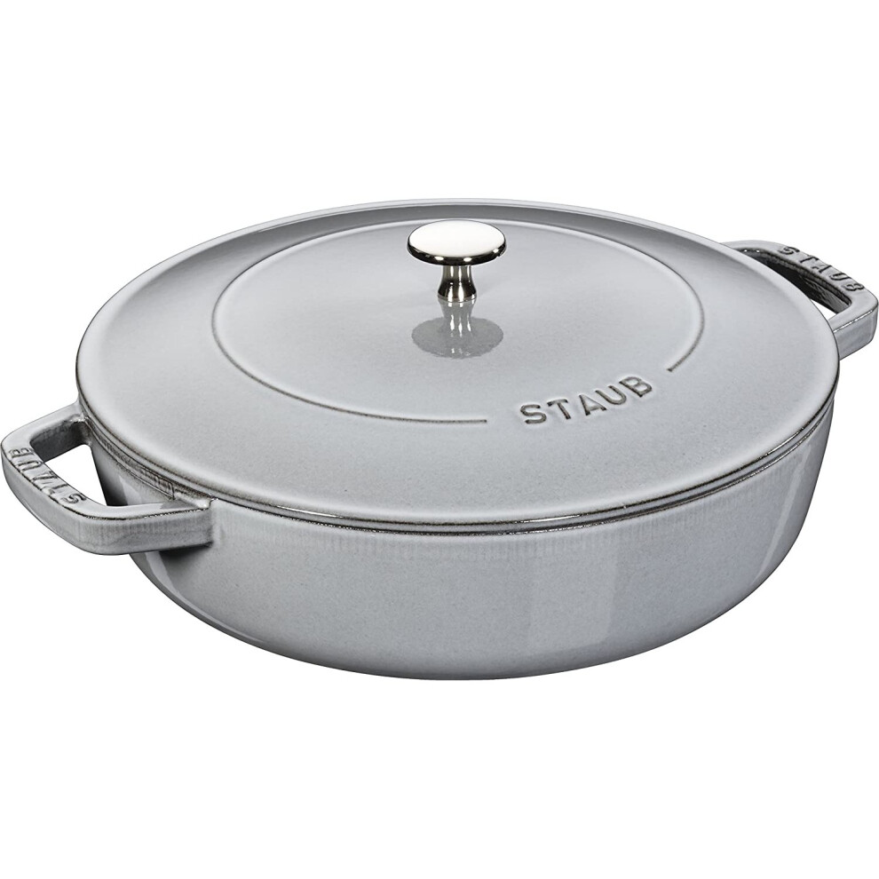 STAUB Cast Iron Chistera, Grey, 24 cm