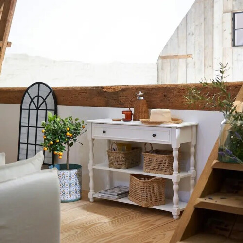 Natural 2 Piece Woven Wicker Basket Storage Home Decoration Best 2