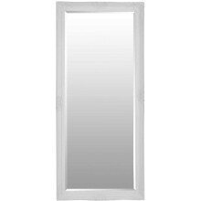 Large White Bevelled Full Length Dressing Wall Mirror 5Ft6 X 2Ft6 168cmX76cm