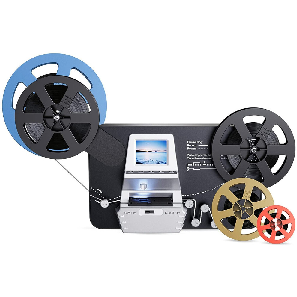 8mm & Super 8 Reels to Digital Movie Maker Film Scanner Converter