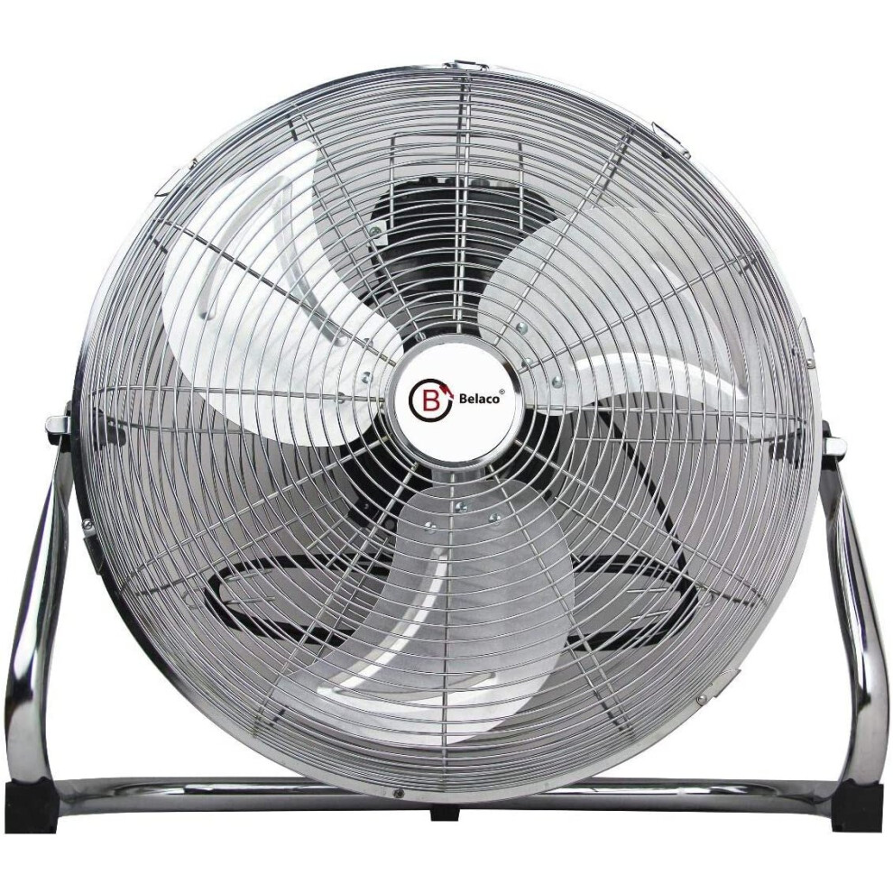 Metal floor fan 18" High velocity chrome gym free stand fan cooling fan industrial fan 3 speed desk fan table fan sturdy housing high airflow powerful