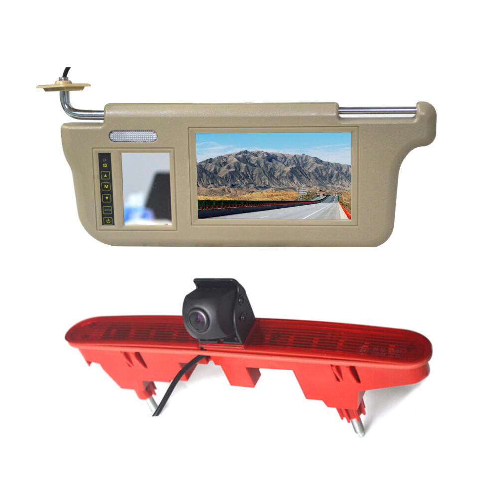 Driver Side Sun Visor Rear View Monitor & Reversing Camera For Peugeot Partner Citroen Berlingo Van (2008-2018) 768788432702