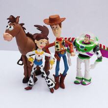 4Pcs/Set Toy Story Buzz Lightyear Woody Jessie PVC Action Figure Toy Doll