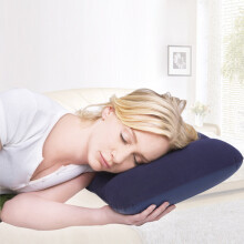 Air Inflatable Pillow For Travelling Camping Blue 21x14.5" Portable