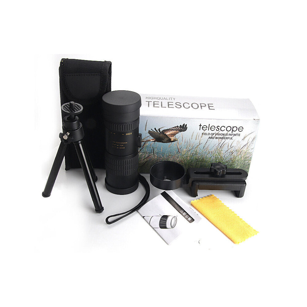 (B.Telescope Set) Zoom Telescope Metal Professional HD Monocular Retractable Telescopic for Outdoor Camping Travel