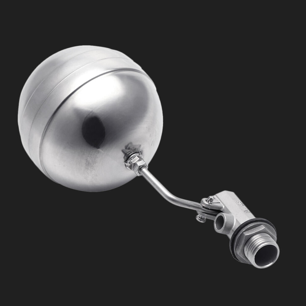 Photos - Tap / Valve / Fitting GreenZech 1/2" Stainless Steel Floating Ball Valve Adjustable Water Level 90 Degree 