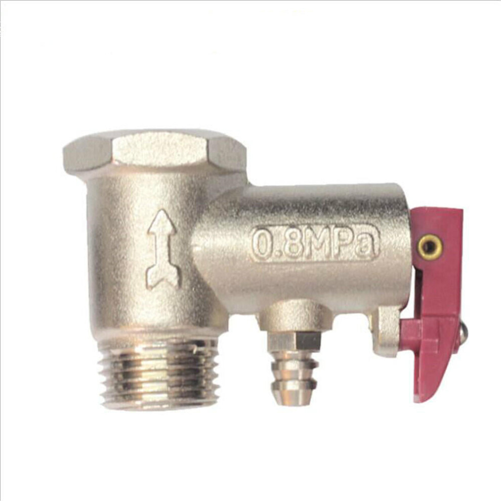 (0.8MPa) G1/2 Brass Valve Electric Water Heater Relief Pressure Safety Spring Type Valve