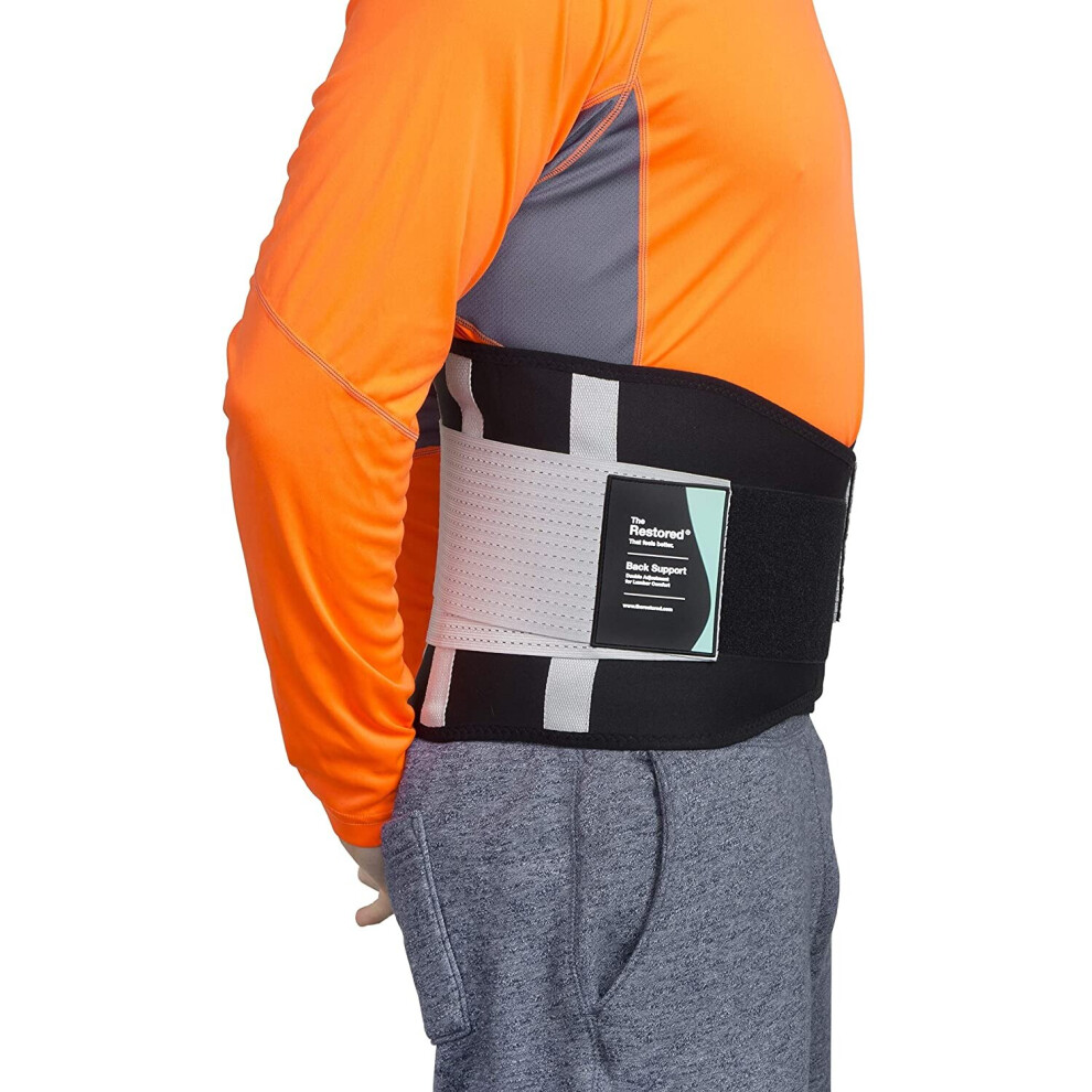 The Restored Back Support Brace, The Only Belt Certified By National Back Pain Association, Lower Lumbar Relief