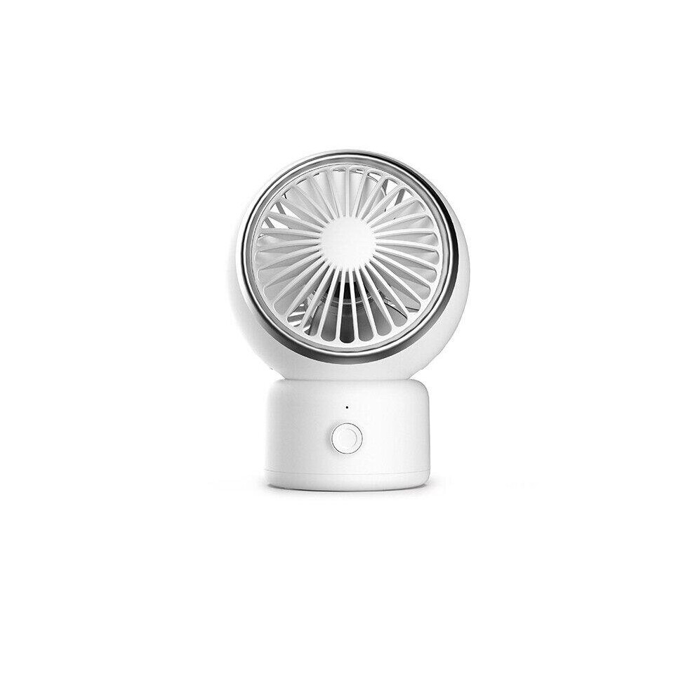 (White, Oscillating Fan;) 3-Speed Portable Cooling USB Desktop Fan Personal with 120 Rotation Adjustable Angle for Office Household Traveling