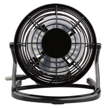 (Black) 4 Inch Desktop Fan Car Desk Fan USB Interface Mini Fan Usb Fan PP Plastic Fan For Outdoor Home